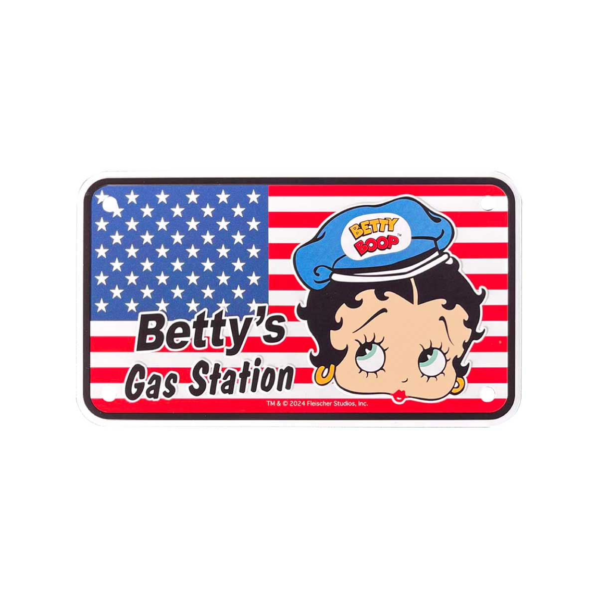 ■S.H.O ENTER PRISE（ショー・エンタープライズ）■■2024AW　新作■　BETTY BOOP　BIKER CMプレート　BT-GAS STATION