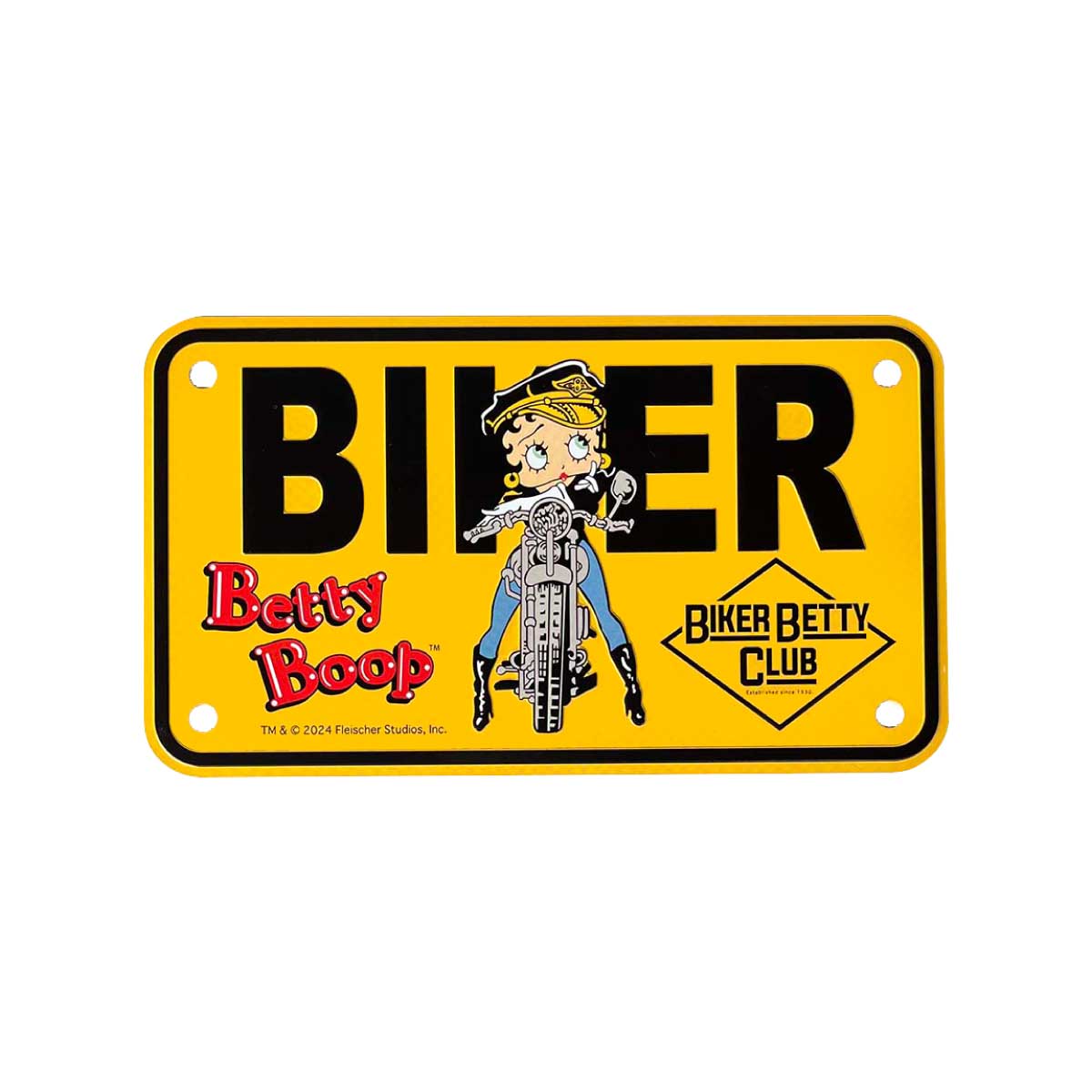 ■S.H.O ENTER PRISE（ショー・エンタープライズ）■■2024AW　新作■　BETTY BOOP　BIKER CMプレート　BT-BIKER CLUB