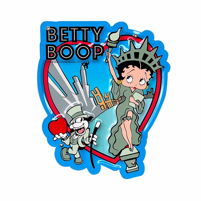 ■S.H.O ENTER PRISE（ショー・エンタープライズ）■■2024AW　新作■　BETTY BOOP　ミニエンボスメタルサイン　00003-01