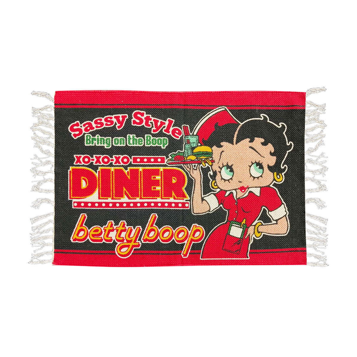 ■S.H.O ENTER PRISE（ショー・エンタープライズ）■■2024AW　新作■　BETTY BOOP　コットンフロアマット　BT-DINER2