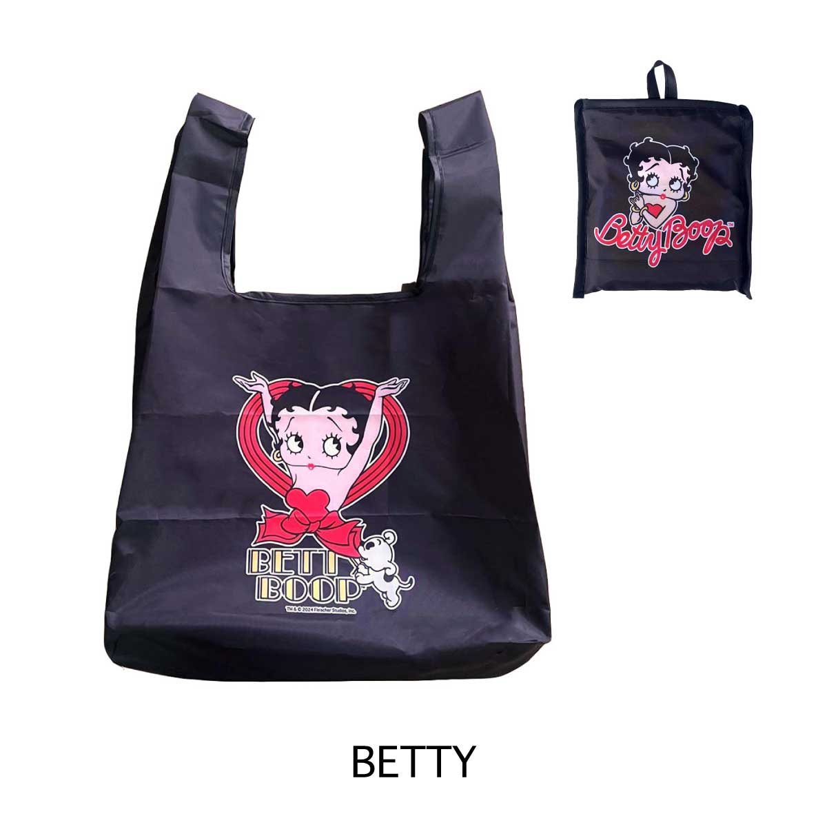 ■S.H.O ENTER PRISE（ショー・エンタープライズ）■■2025SS　新作■　BETTY BOOP　ショッピングエコバッグ　BK