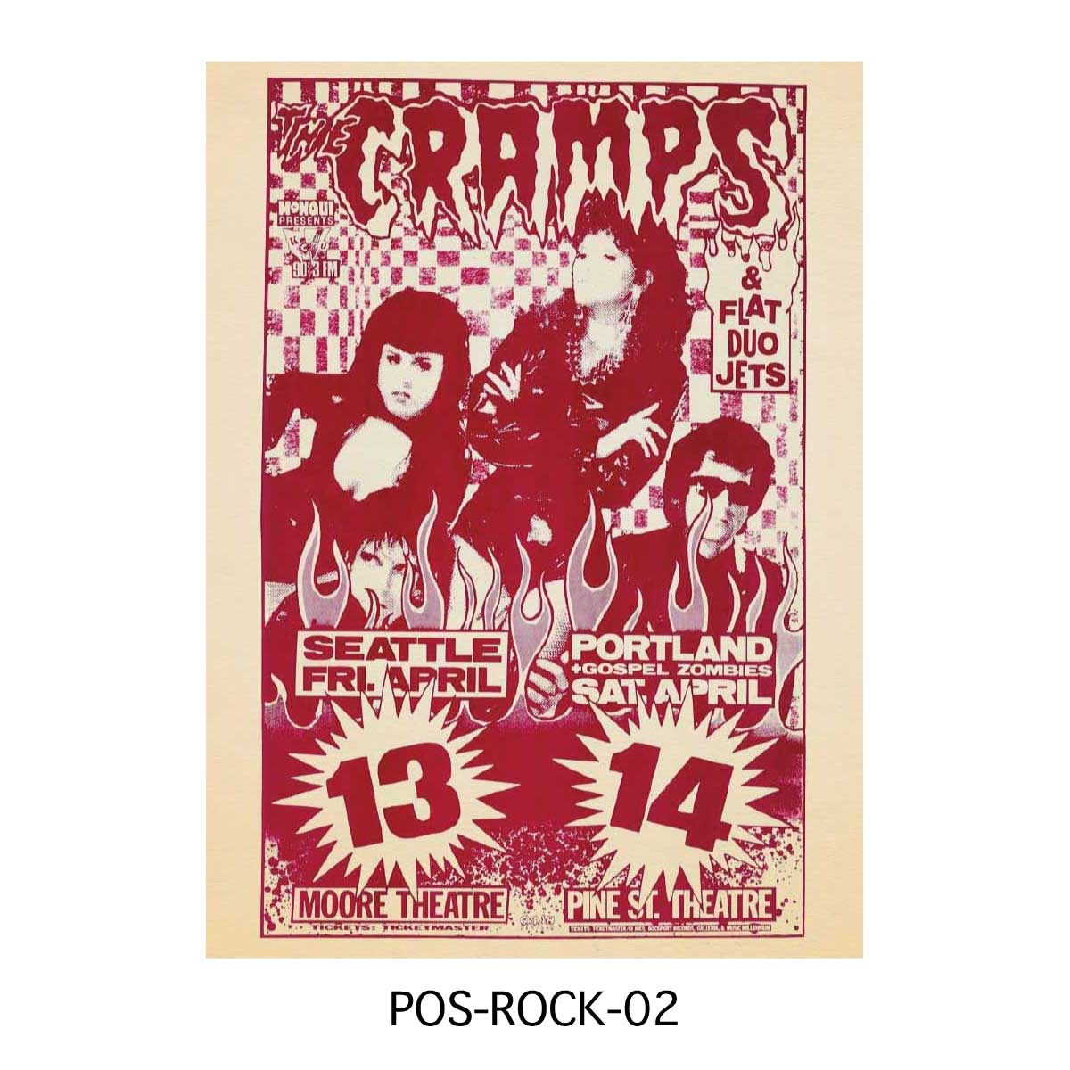 ■S.H.O ENTER PRISE（ショー・エンタープライズ）■■2025AW　新作■　ロックバンド ポスター　Lサイズ　POS-ROCK-02