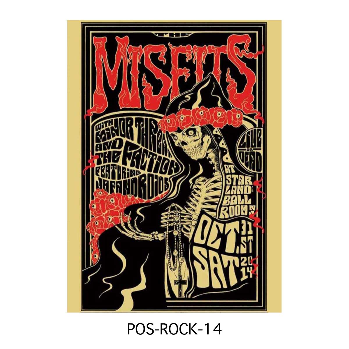 ■S.H.O ENTER PRISE（ショー・エンタープライズ）■■2025AW　新作■　ロックバンド ポスター　Lサイズ　POS-ROCK-14