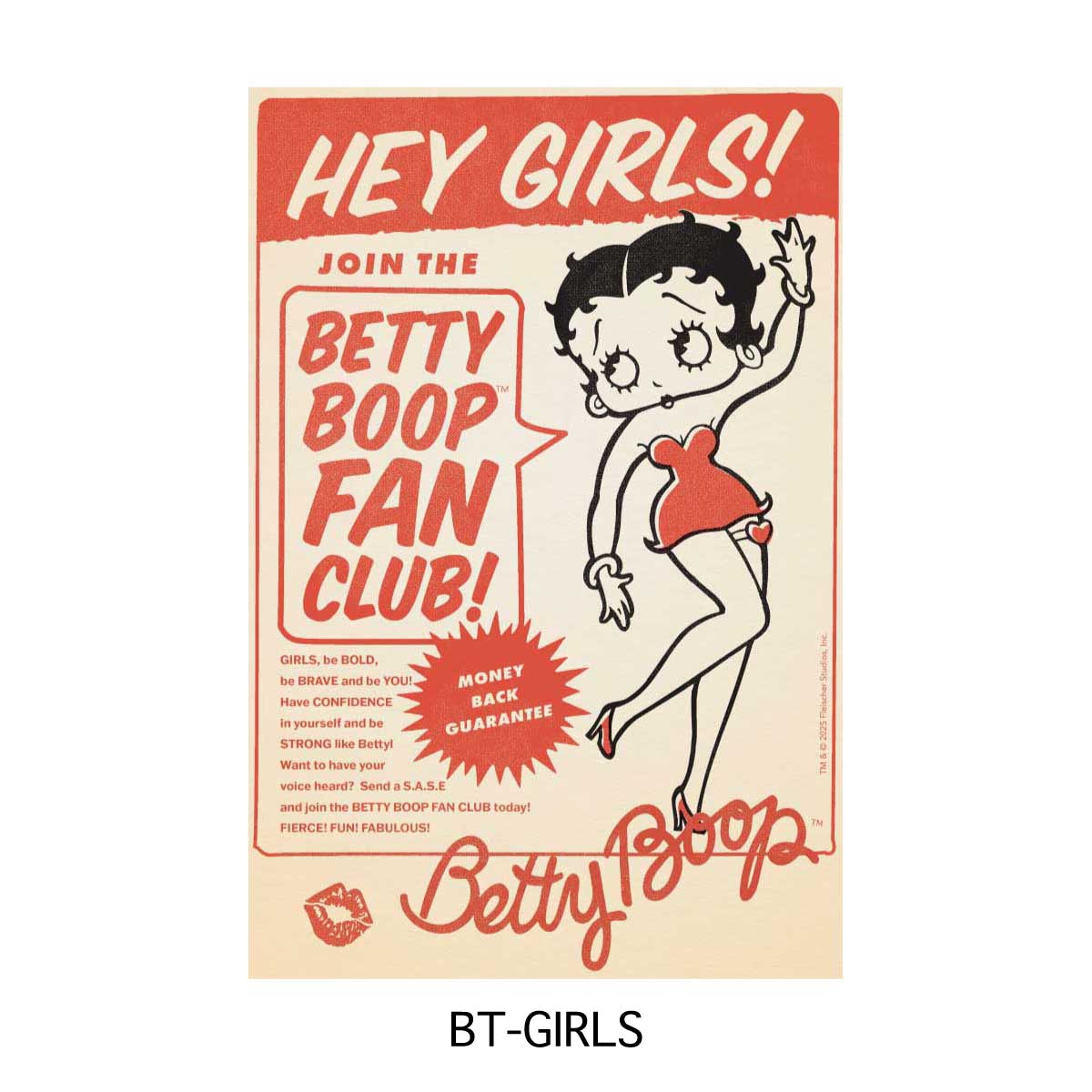 ■S.H.O ENTER PRISE（ショー・エンタープライズ）■■2025AW　新作■　BETTY BOOP　ヴィンテージポスター　Sサイズ　BT-GIRLS
