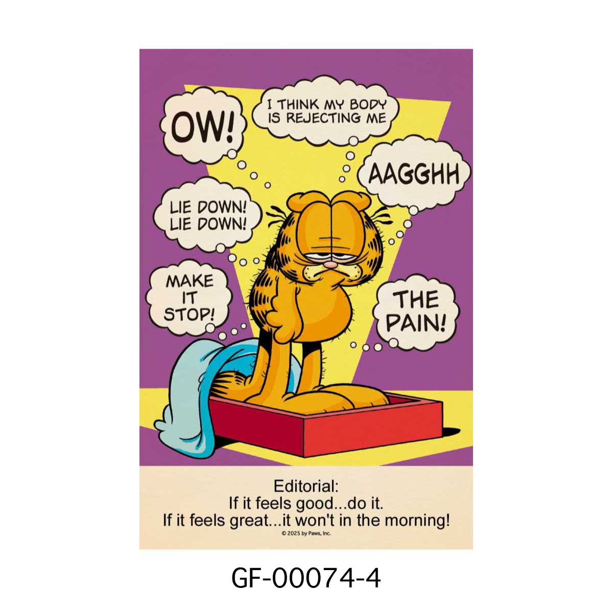 ■S.H.O ENTER PRISE（ショー・エンタープライズ）■■2025AW　新作■　GARFIELD　ヴィンテージポスター　Sサイズ　GF-00074-4