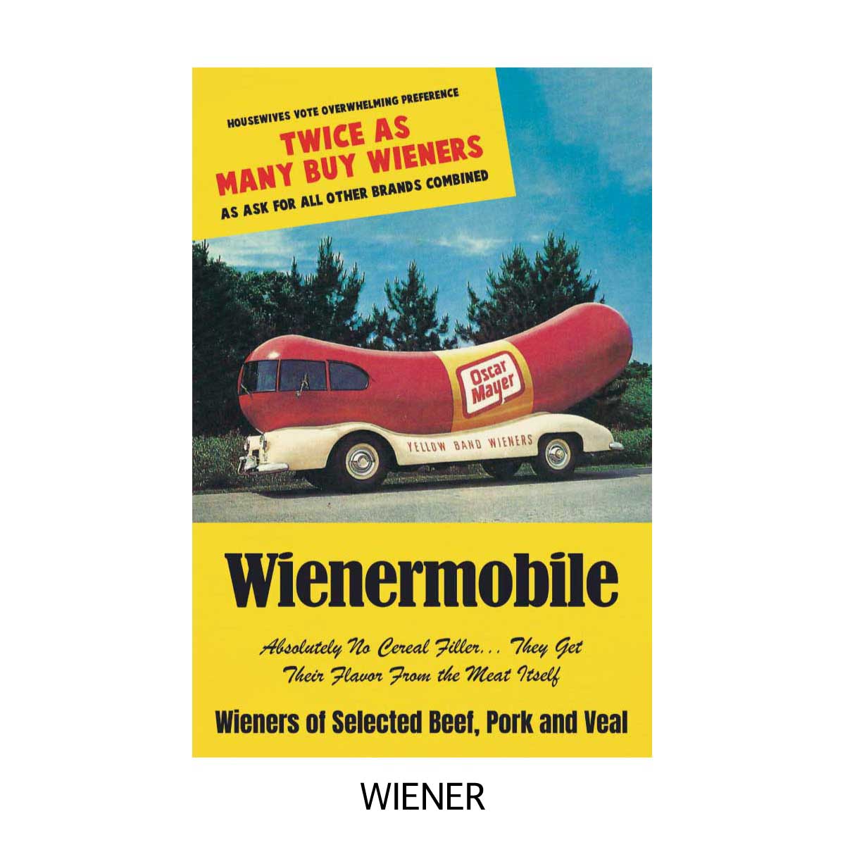 ■S.H.O ENTER PRISE（ショー・エンタープライズ）■■2025AW　新作■　ヴィンテージポスター　Sサイズ　WIENER