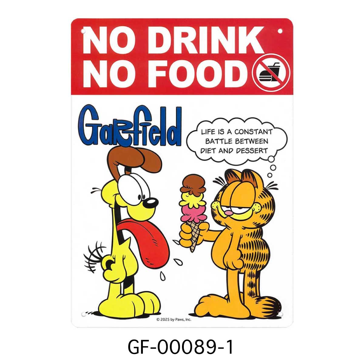 ■S.H.O ENTER PRISE（ショー・エンタープライズ）■■2025AW　新作■　GARFIELD　プラスチックサイン　GF-00089-1