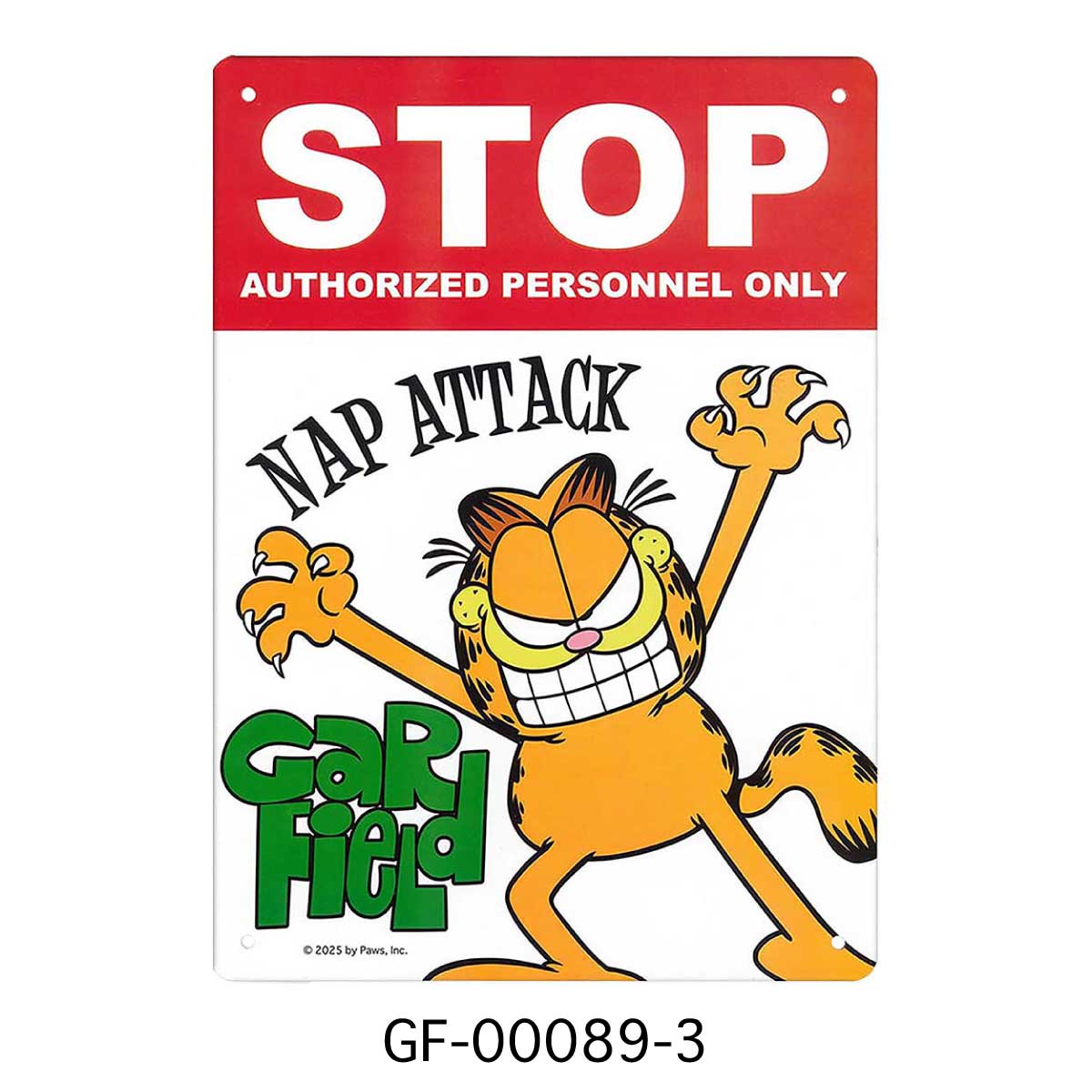 ■S.H.O ENTER PRISE（ショー・エンタープライズ）■■2025AW　新作■　GARFIELD　プラスチックサイン　GF-00089-3