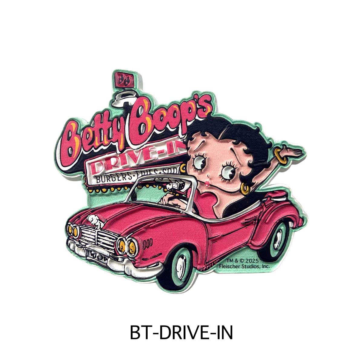 ■S.H.O ENTER PRISE（ショー・エンタープライズ）■■2025AW　新作■　BETTY BOOP　ビンテージラバーマグネット　BT-DRIVE-IN