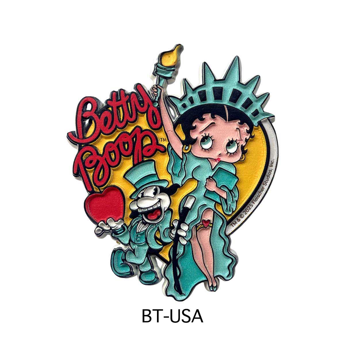 ■S.H.O ENTER PRISE（ショー・エンタープライズ）■■2025AW　新作■　BETTY BOOP　ビンテージラバーマグネット　BT-USA