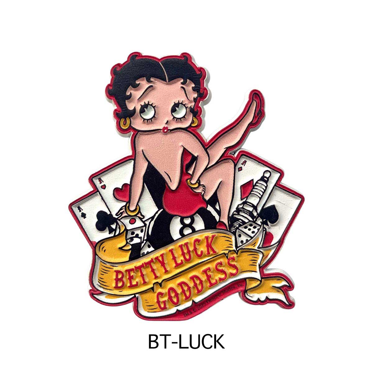 ■S.H.O ENTER PRISE（ショー・エンタープライズ）■■2025AW　新作■　BETTY BOOP　ビンテージラバーマグネット　BT-LUCK