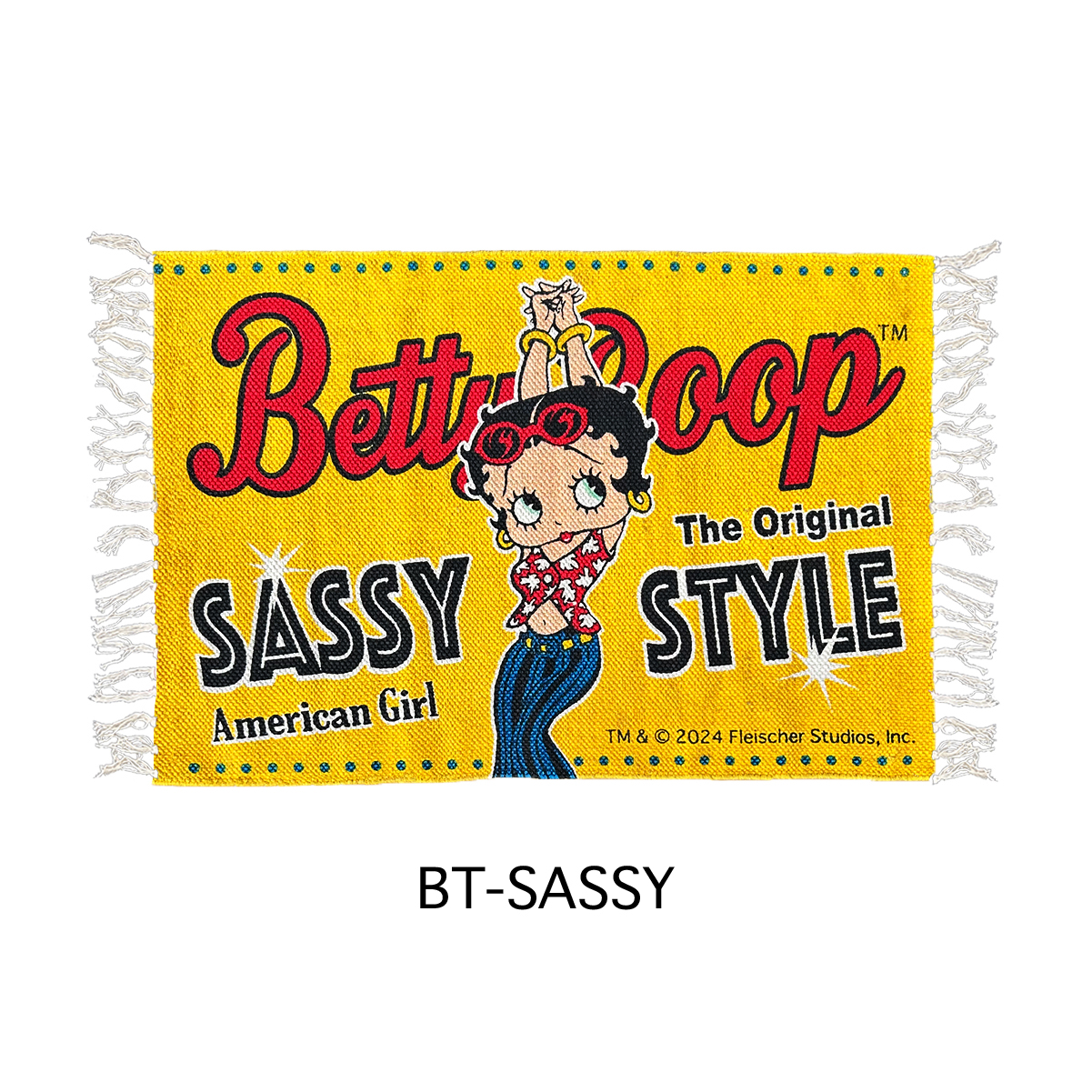 ■S.H.O ENTER PRISE（ショー・エンタープライズ）■■2025AW　新作■　BETTY BOOP　コットンフロアマット　BT-SASSY