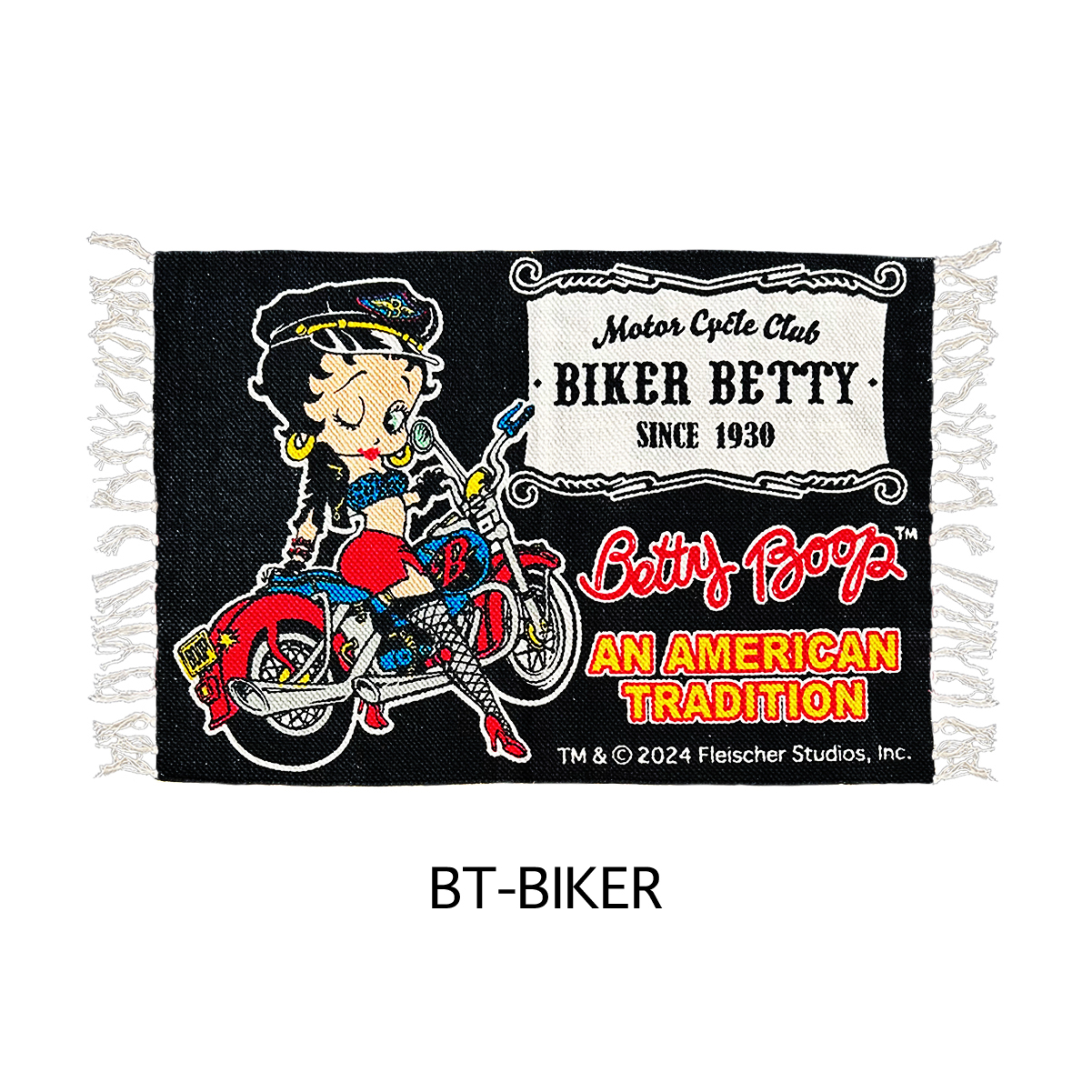 ■S.H.O ENTER PRISE（ショー・エンタープライズ）■■2025AW　新作■　BETTY BOOP　コットンフロアマット　BT-BIKER