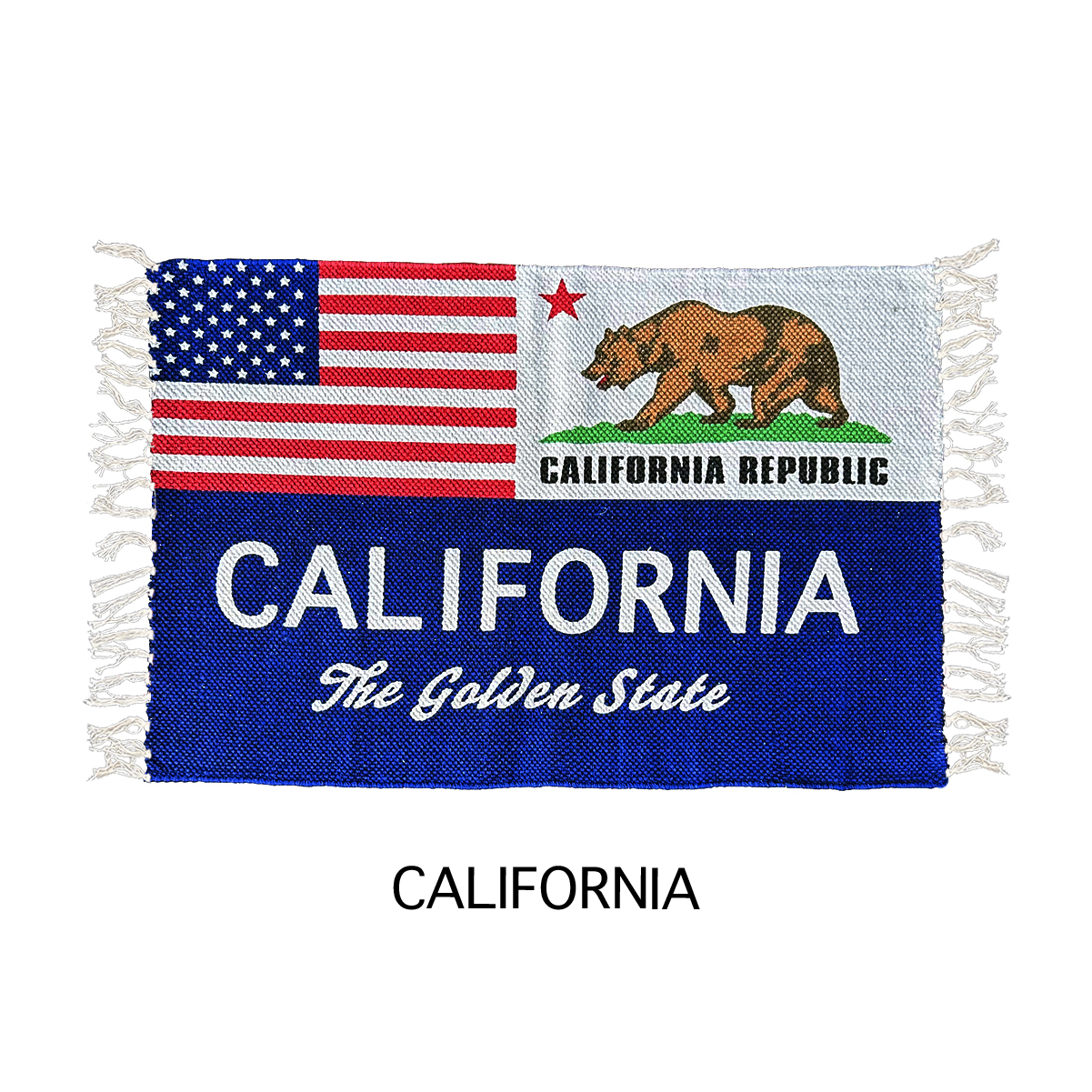 ■S.H.O ENTER PRISE（ショー・エンタープライズ）■■2025AW　新作■　コットンフロアマット　CALIFORNIA