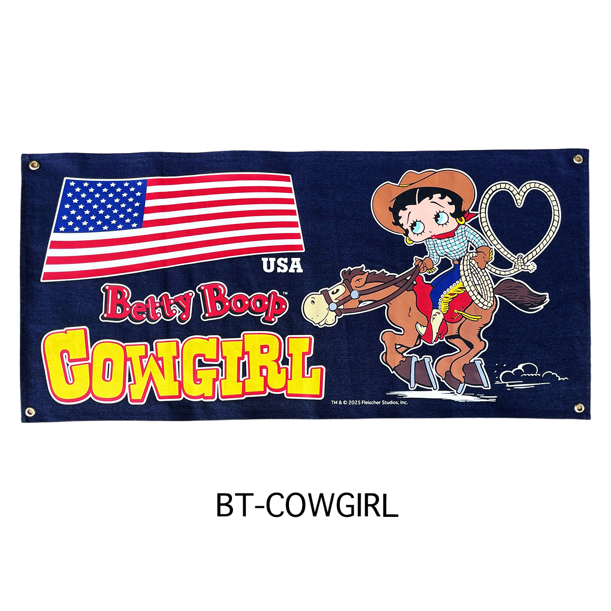 ■S.H.O ENTER PRISE（ショー・エンタープライズ）■■2025AW　新作■　BETTY BOOP　デニムバナー　BT-COWGIRL