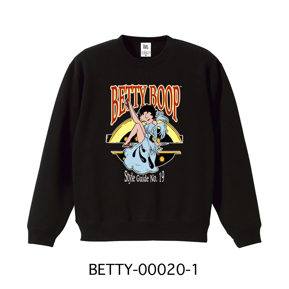 ■S.H.O ENTER PRISE（ショー・エンタープライズ）■■2025AW　新作■　BETTY BOOP　スウェット トレーナー　BETTY-00020-1　BK