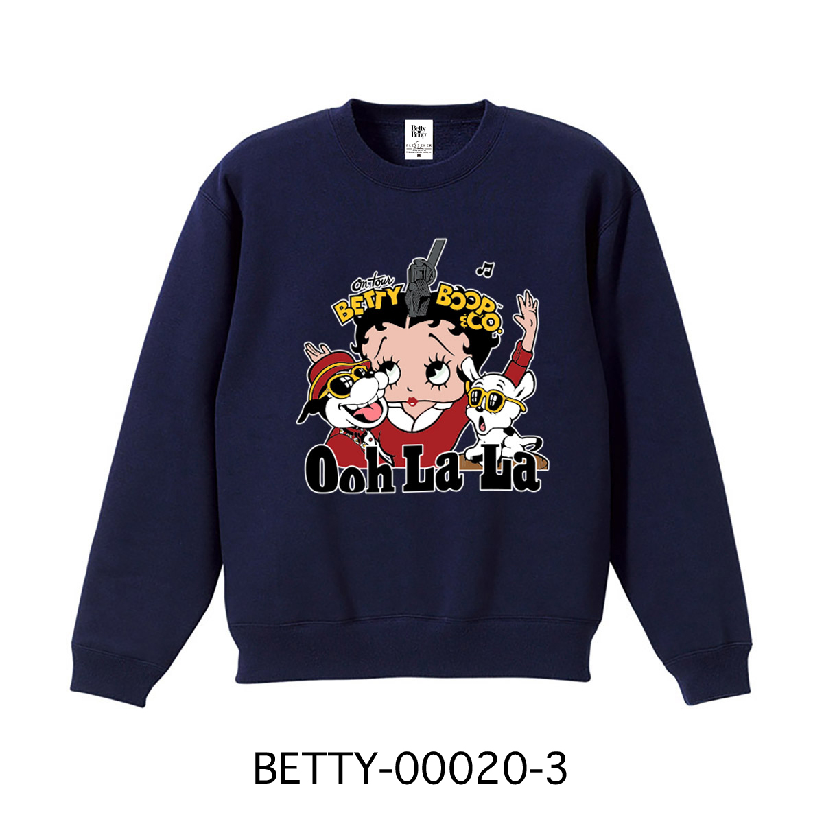 ■S.H.O ENTER PRISE（ショー・エンタープライズ）■■2025AW　新作■　BETTY BOOP　スウェット トレーナー　BETTY-00020-3　NV