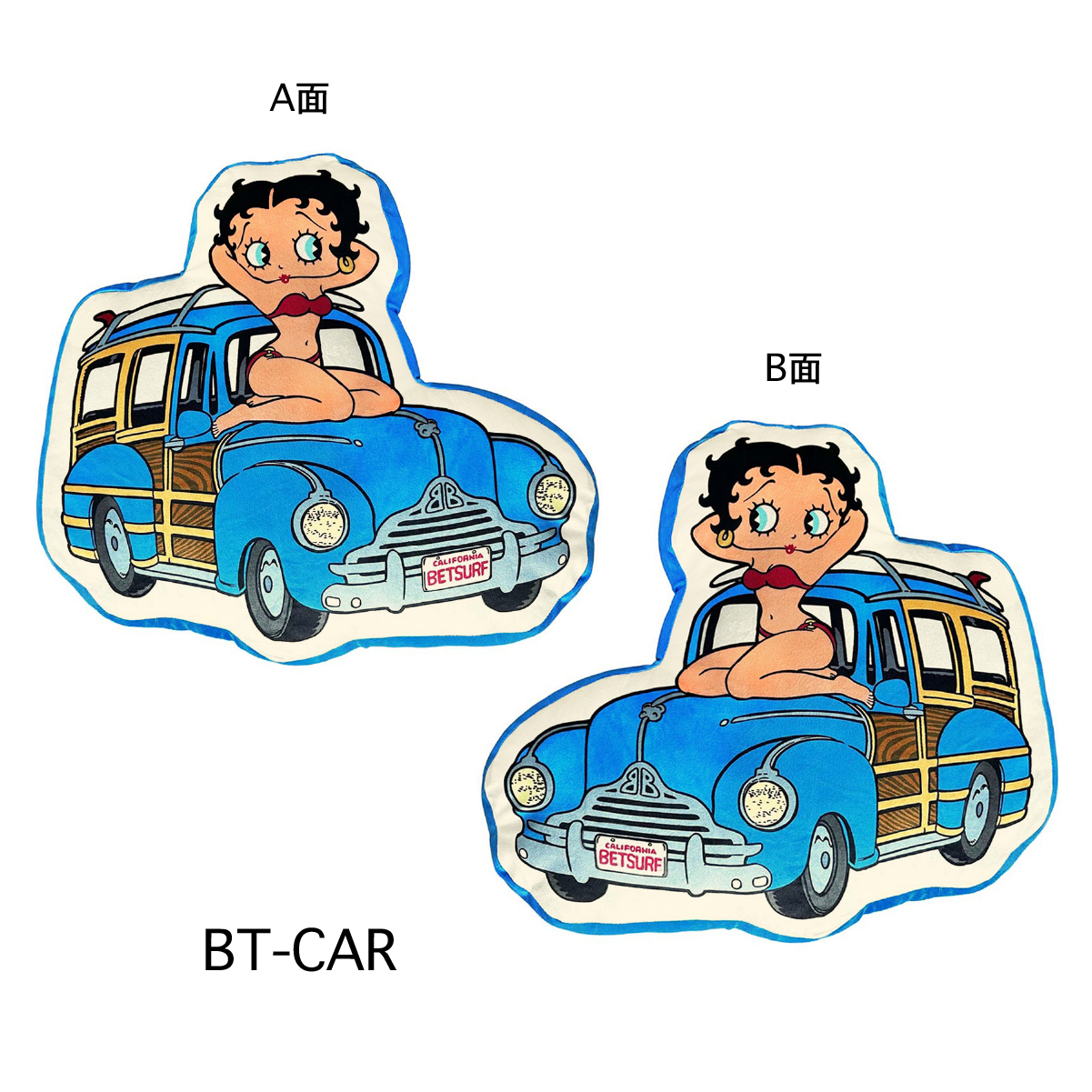 ■S.H.O ENTER PRISE（ショー・エンタープライズ）■■2025AW　新作■　BETTY BOOP　ダイカットクッション　BT-CAR