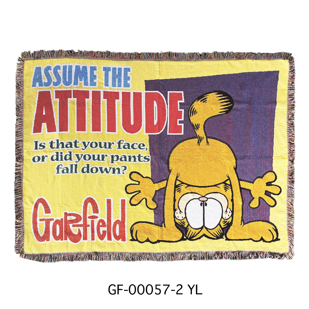 ■S.H.O ENTER PRISE（ショー・エンタープライズ）■■2025AW　新作■　GARFIELD　フリンジタペストリー　GF-00057-2　YL