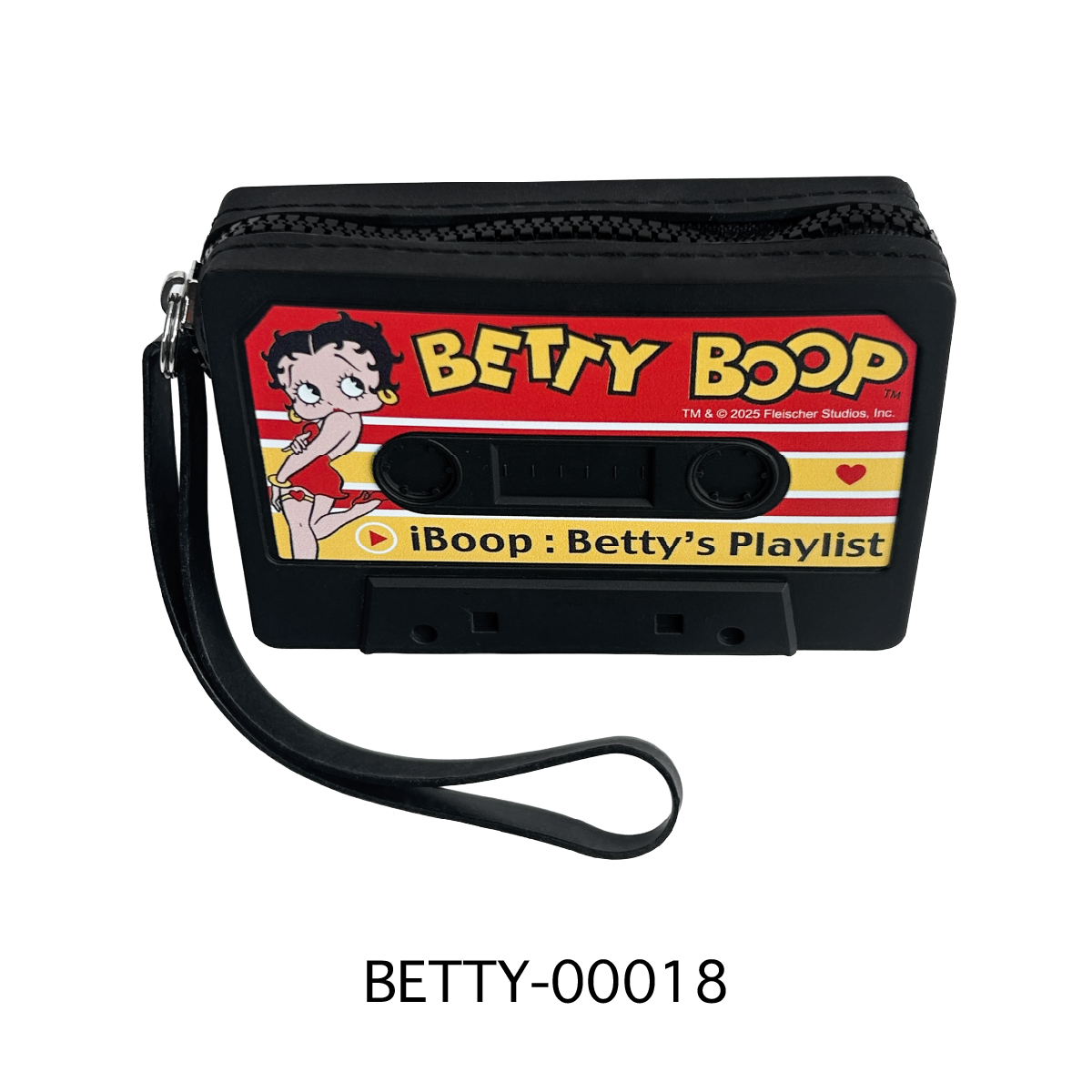 ■S.H.O ENTER PRISE（ショー・エンタープライズ）■■2025AW　新作■　BETTY BOOP　カセットテープ型シリコンポーチ　BETTY-00018