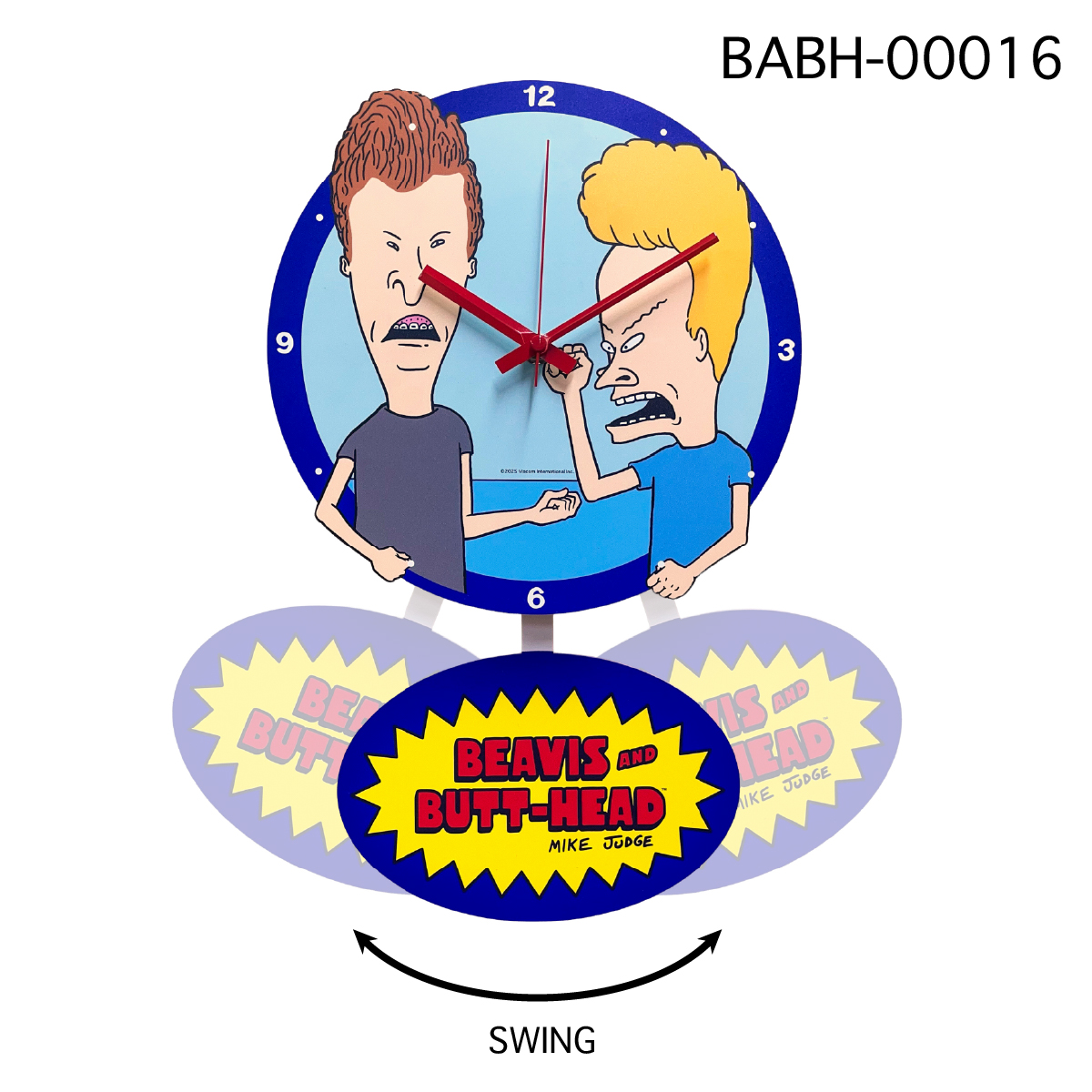 ■S.H.O ENTER PRISE（ショー・エンタープライズ）■■2025AW　新作■　BEAVIS AND BUTT-HEAD　スウィングクロック　BABH-00016