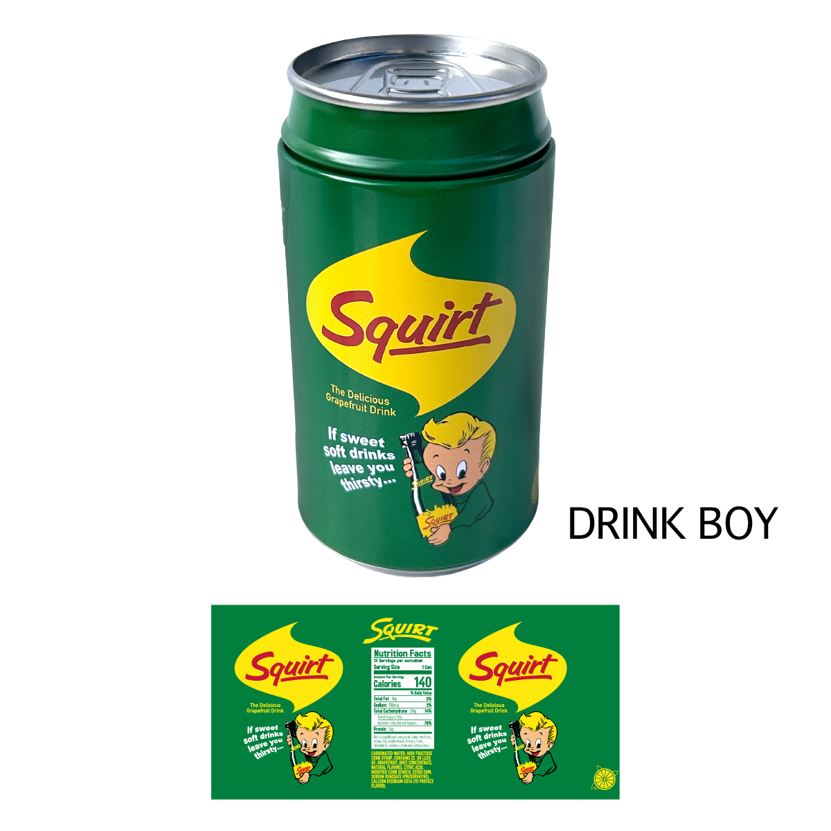 ■S.H.O ENTER PRISE（ショー・エンタープライズ）■■2025AW　新作■　シークレットスタッシュ缶　DRINK BOY