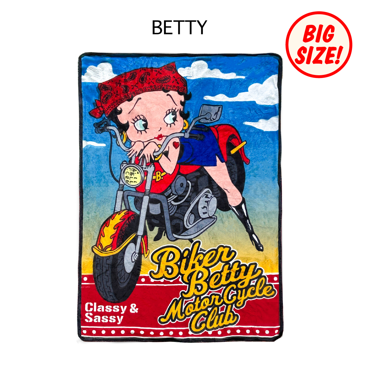■S.H.O ENTER PRISE（ショー・エンタープライズ）■■2025AW　新作■　BETTY BOOP　ブランケット　Lサイズ