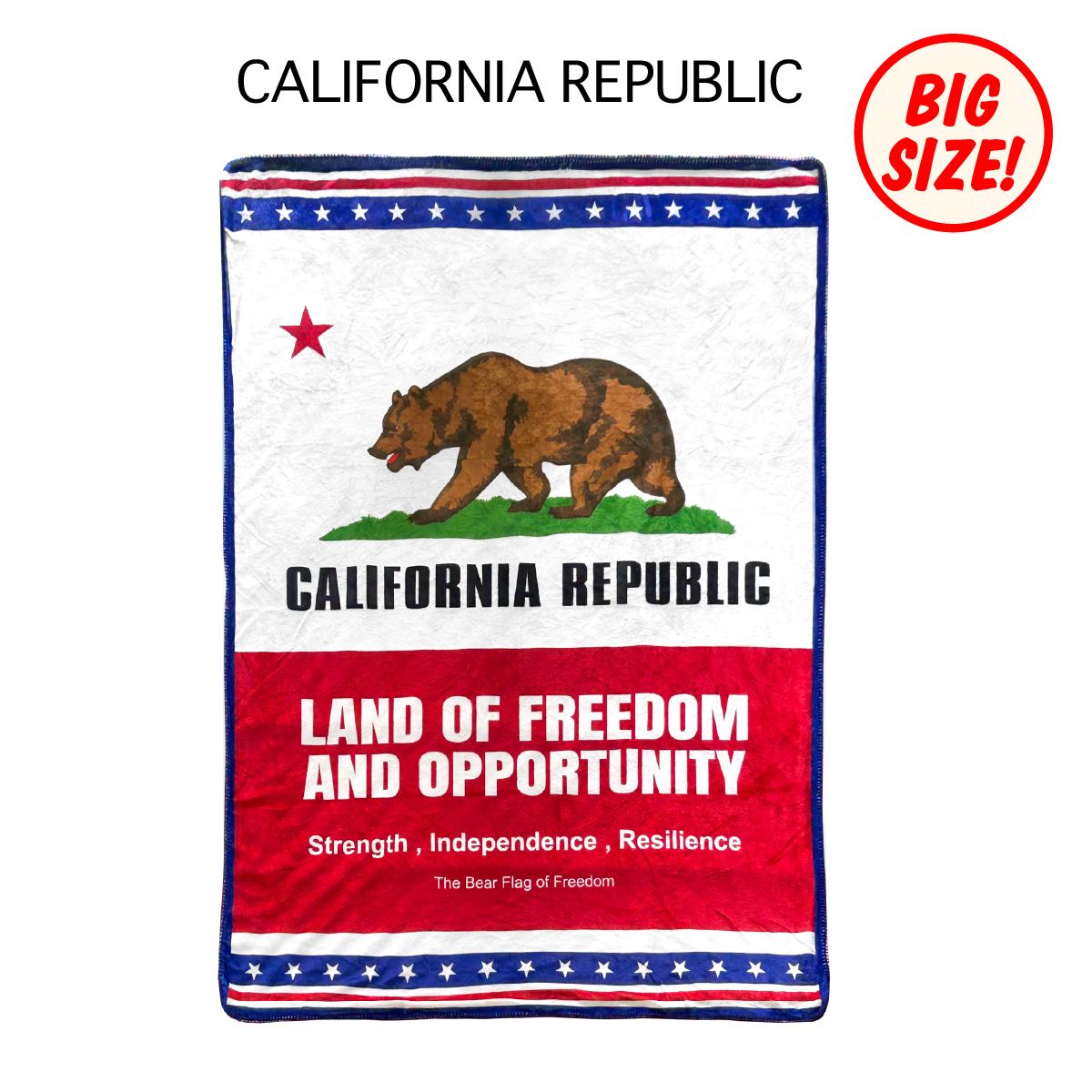 ■S.H.O ENTER PRISE（ショー・エンタープライズ）■■2025AW　新作■　ブランケット　Lサイズ　CALIFORNIA REPUBLIC