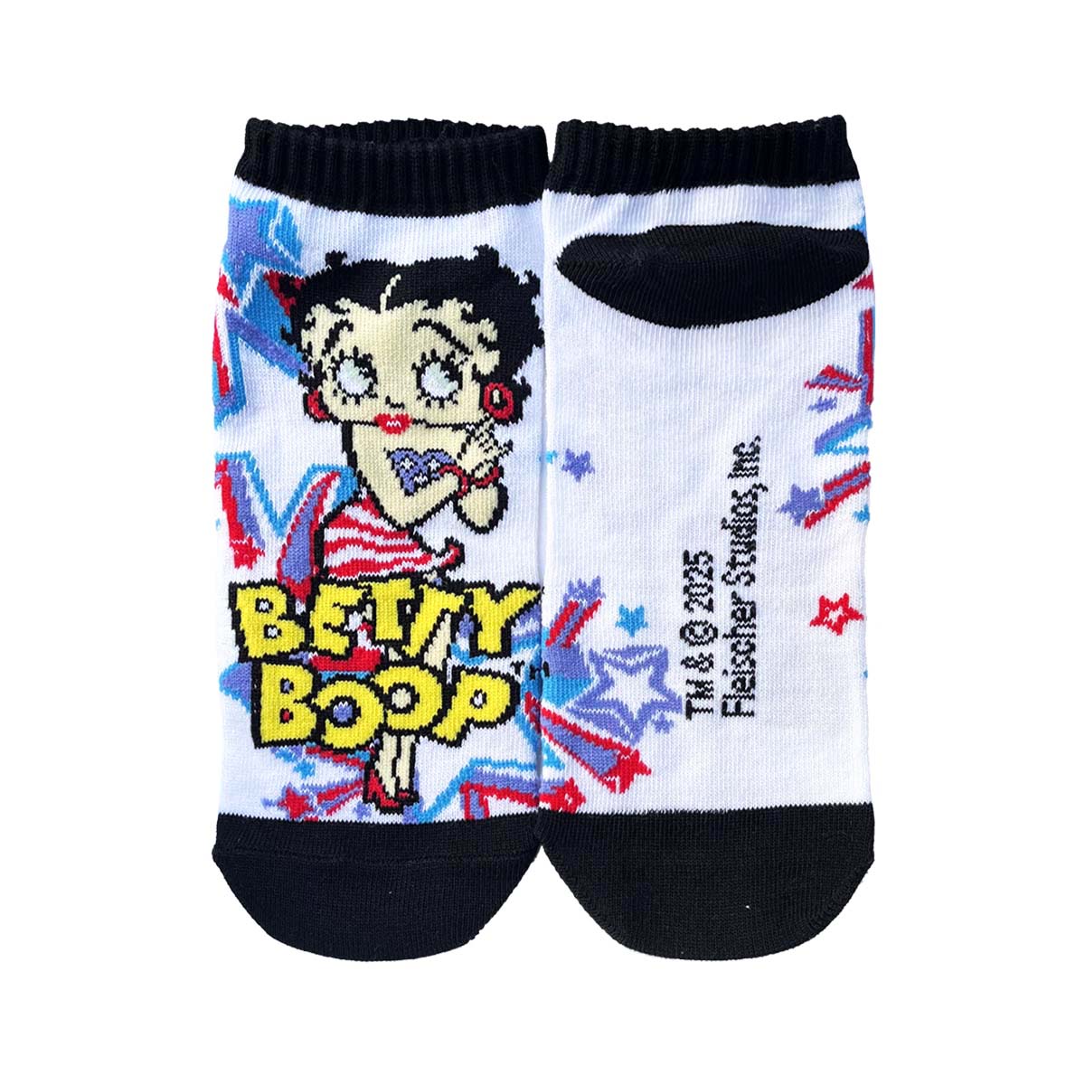 ■S.H.O ENTER PRISE（ショー・エンタープライズ）■■2025SS　新作■　BETTY BOOP　アンクルソックス　BT-STARS WH/BK