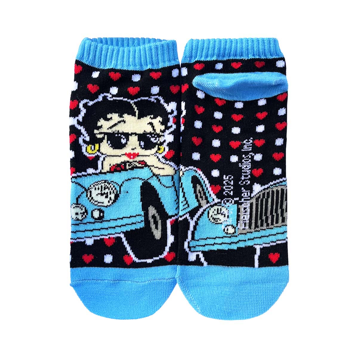 ■S.H.O ENTER PRISE（ショー・エンタープライズ）■■2025SS　新作■　BETTY BOOP　アンクルソックス　BT-CAR BK/LB