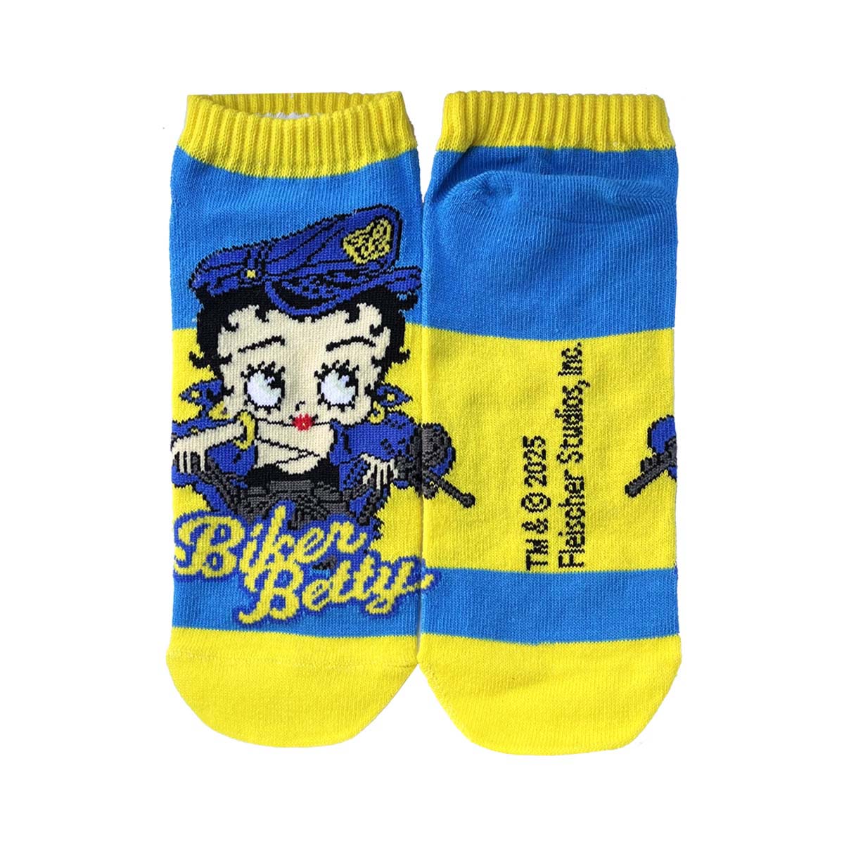 ■S.H.O ENTER PRISE（ショー・エンタープライズ）■■2025SS　新作■　BETTY BOOP　アンクルソックス　BT-BIKER BL/YL