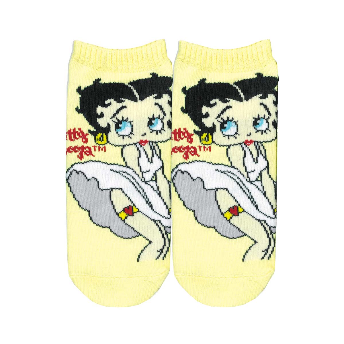 ■S.H.O ENTER PRISE（ショー・エンタープライズ）■■2025SS　新作■　BETTY BOOP　アンクルソックス　BB009 PASTEL YELLOW
