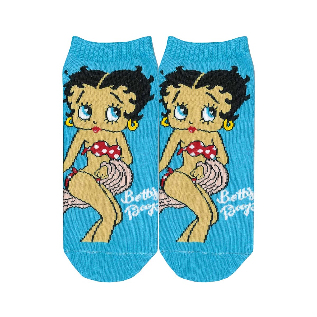 ■S.H.O ENTER PRISE（ショー・エンタープライズ）■■2025SS　新作■　BETTY BOOP　アンクルソックス　BB0010 PASTEL BLUE