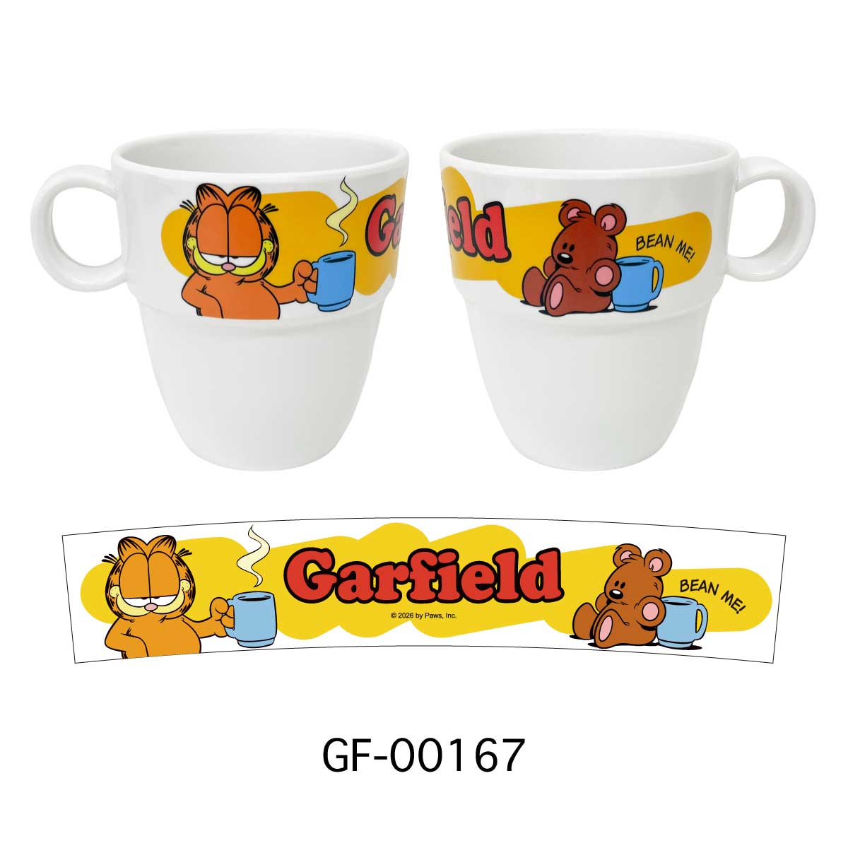 ■S.H.O ENTER PRISE（ショー・エンタープライズ）■■2026AW　新作■　GARFIELD　メラミンマグ　GF-00167