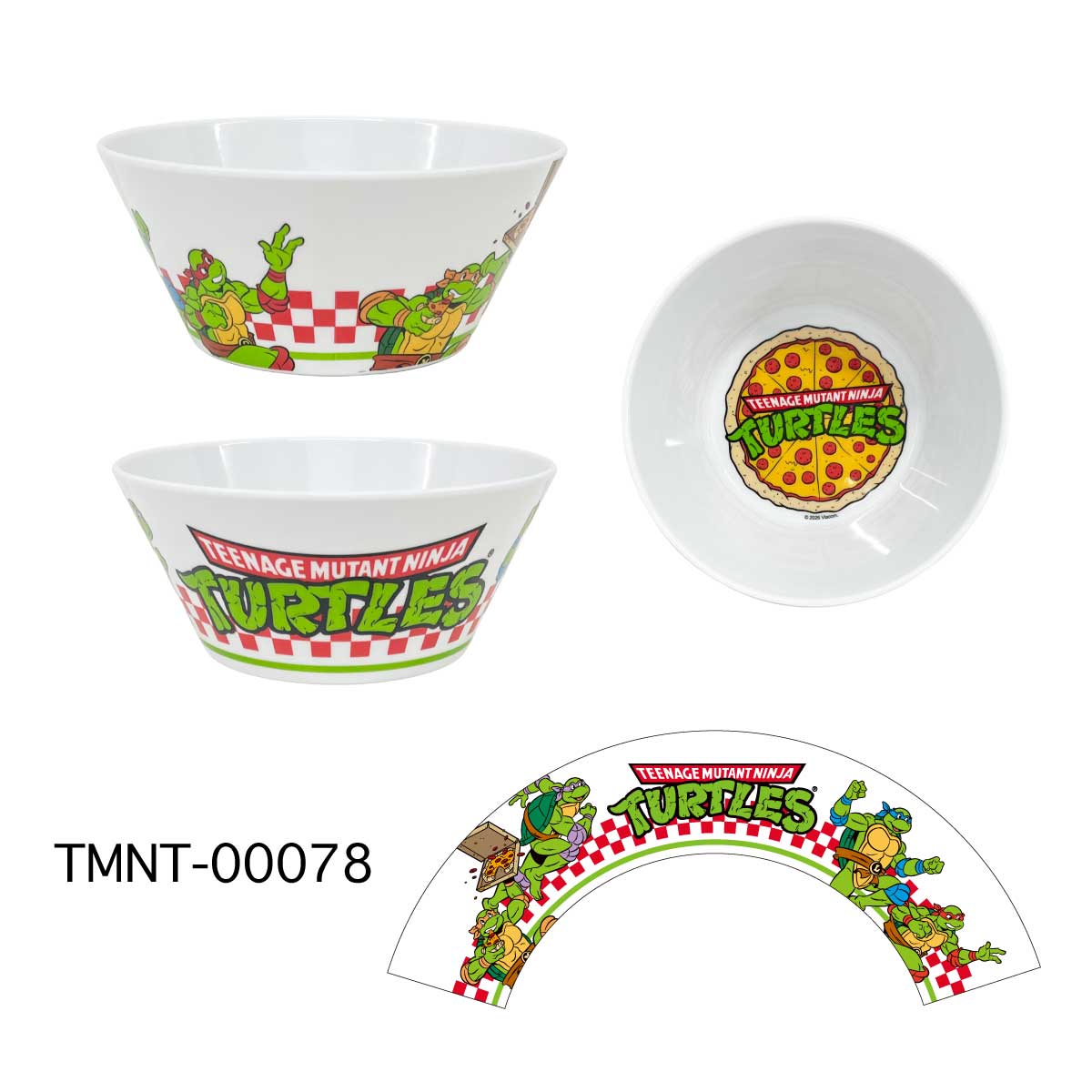 ■S.H.O ENTER PRISE（ショー・エンタープライズ）■■2026AW　新作■　Teenage Mutant Ninja Turtles　メラミンボウル　TMNT-00078