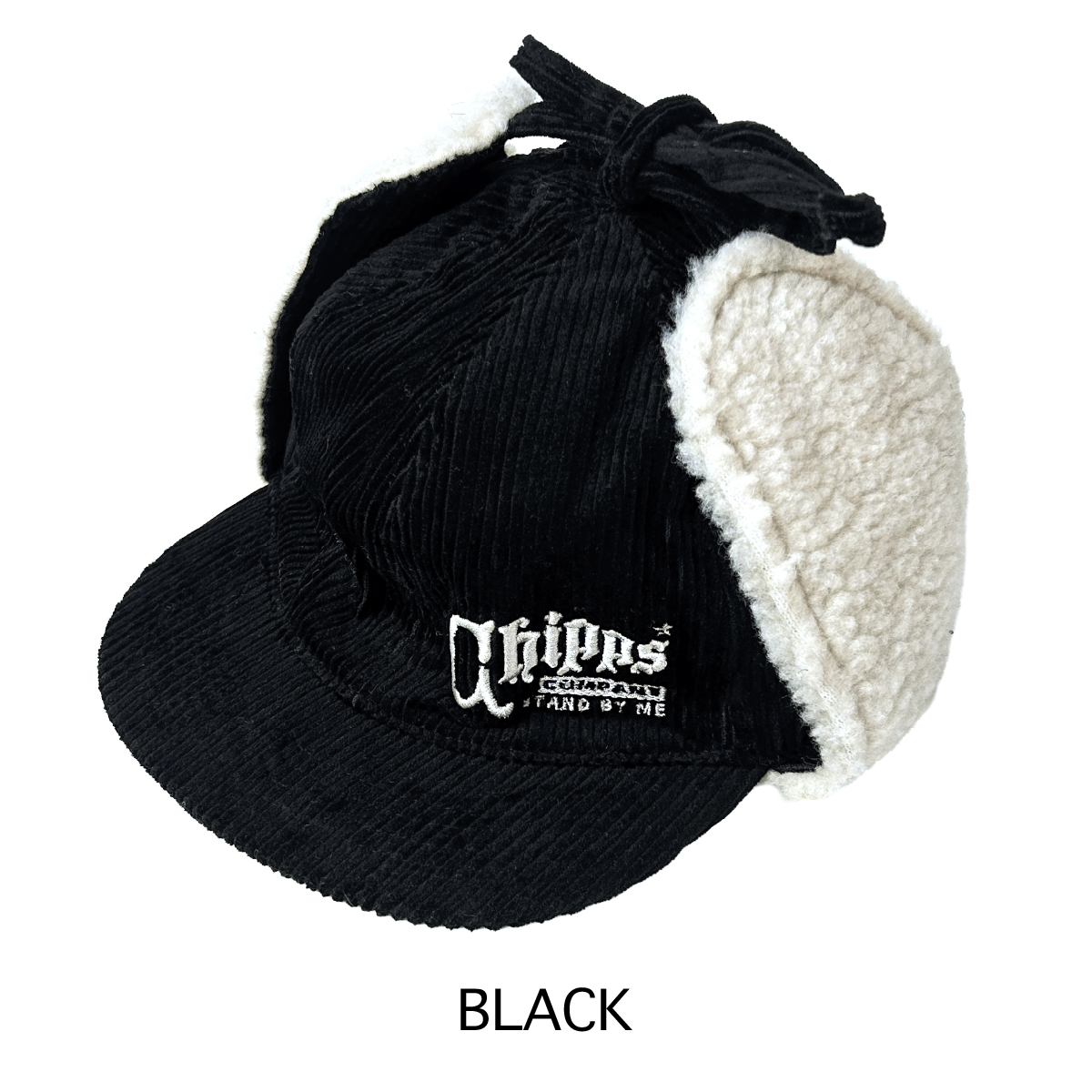■S.H.O ENTER PRISE（ショー・エンタープライズ）■■■2026SS　新作■　CHIPPS COMPANY　イヤーフラップキャップ　BLACK