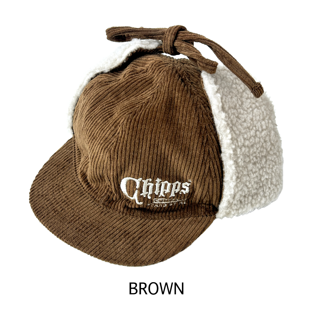 ■S.H.O ENTER PRISE（ショー・エンタープライズ）■■■2026SS　新作■　CHIPPS COMPANY　イヤーフラップキャップ　BROWN