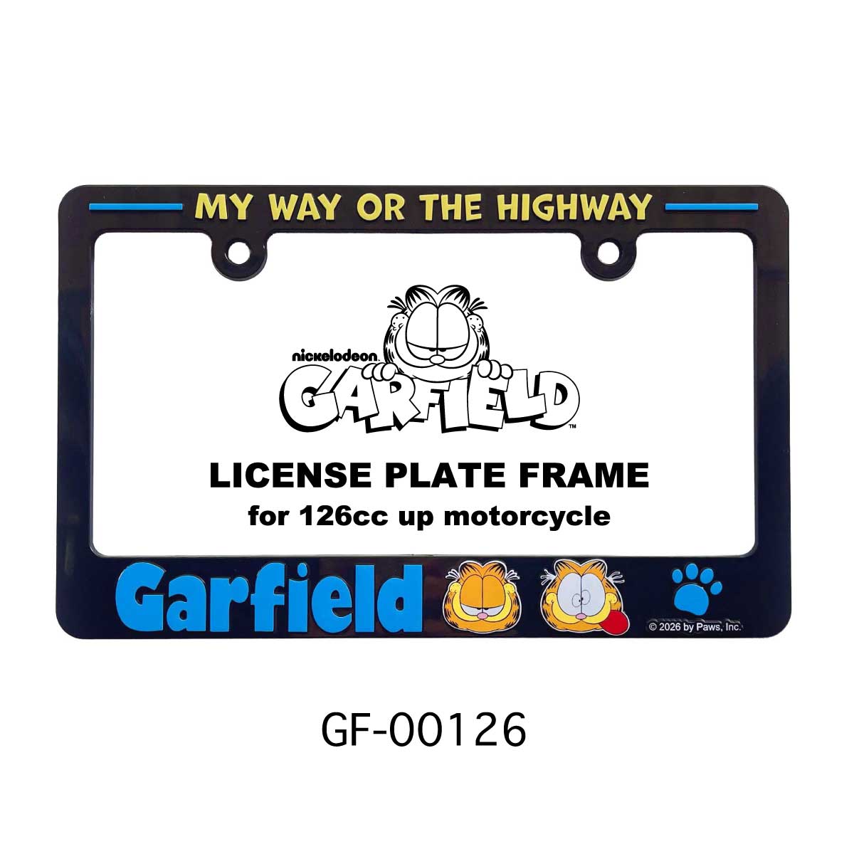 ■S.H.O ENTER PRISE（ショー・エンタープライズ）■■2026SS　新作■　GARFIELD　ライセンスバイカーフレーム　バイク126cc～用