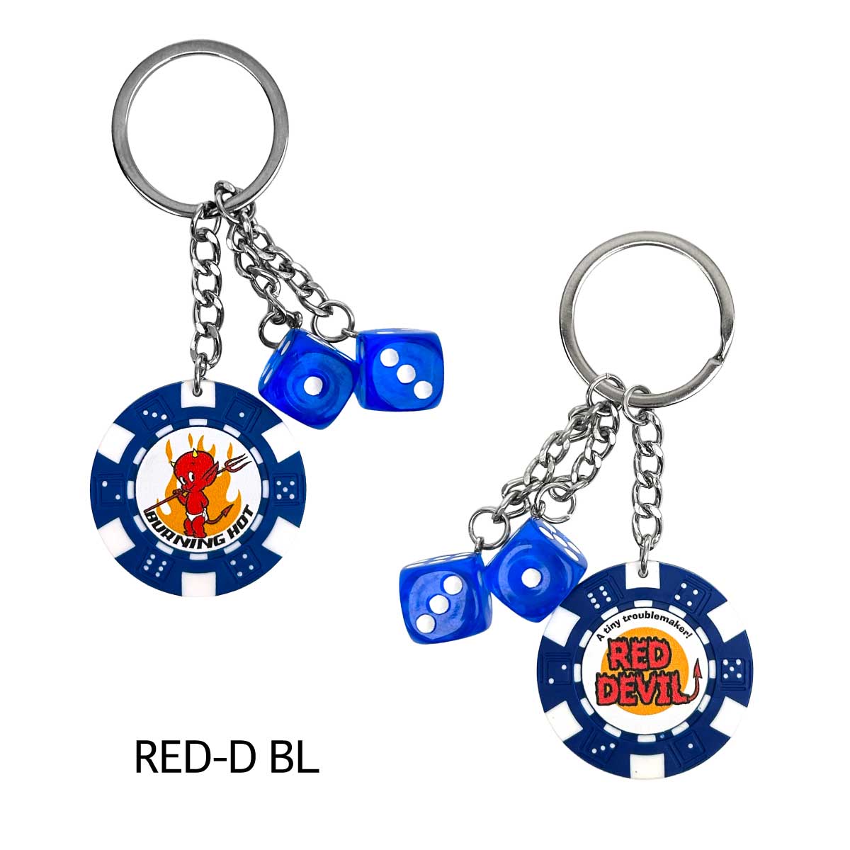 ■S.H.O ENTER PRISE（ショー・エンタープライズ）■■2026SS　新作■　ポーカーチップキーリング　RED-D BL