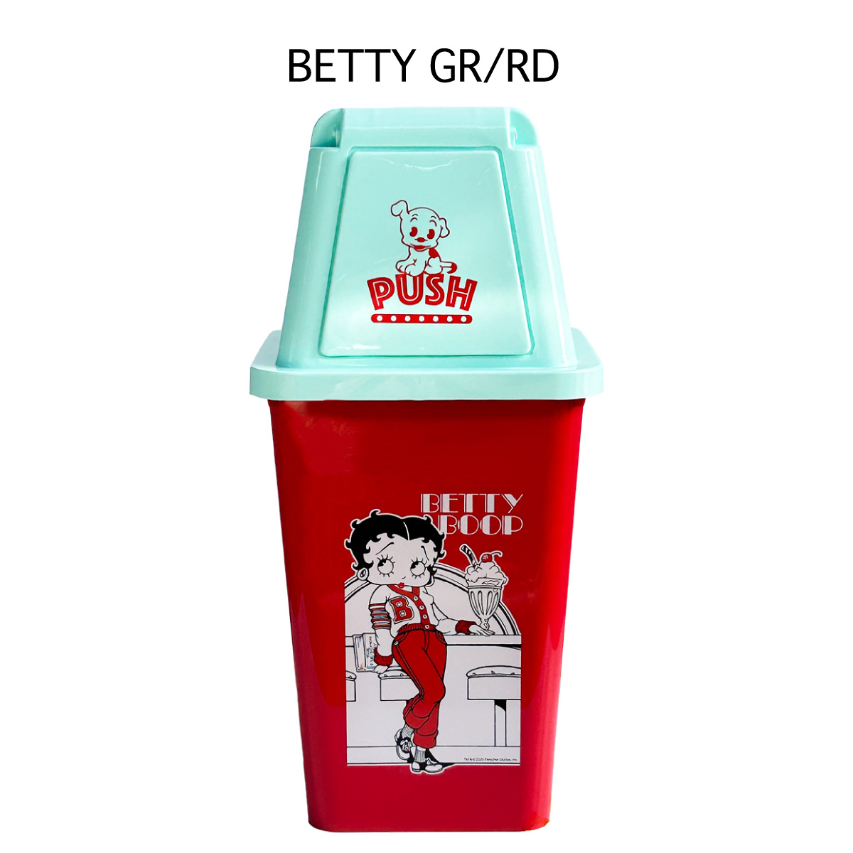 ■S.H.O ENTER PRISE（ショー・エンタープライズ）■■2026SS　新作■　BETTY BOOP　20L ダストボックス　GR/RD