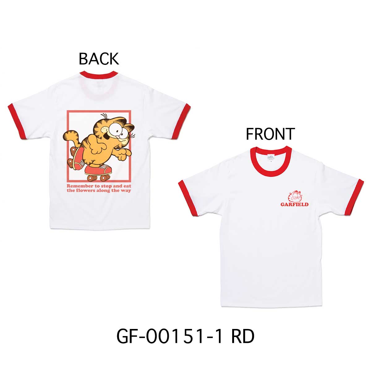 ■S.H.O ENTER PRISE（ショー・エンタープライズ）■■2026SS　新作■　GARFIELD　リンガーTシャツ　GF-00151-1　RD