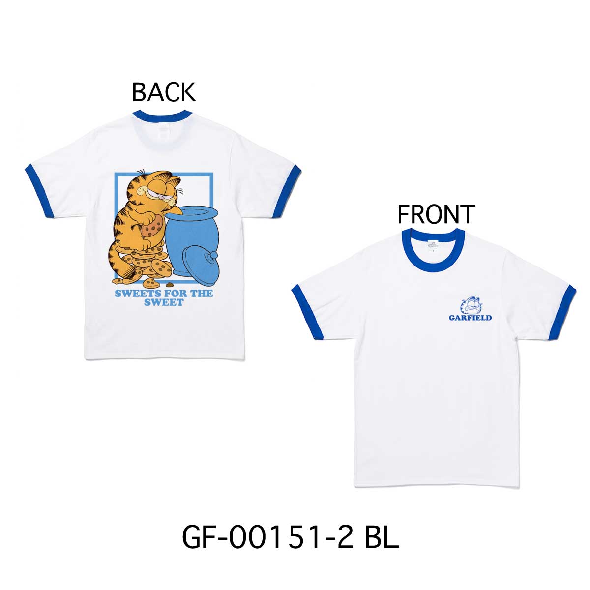 ■S.H.O ENTER PRISE（ショー・エンタープライズ）■■2026SS　新作■　GARFIELD　リンガーTシャツ　GF-00151-2　BL