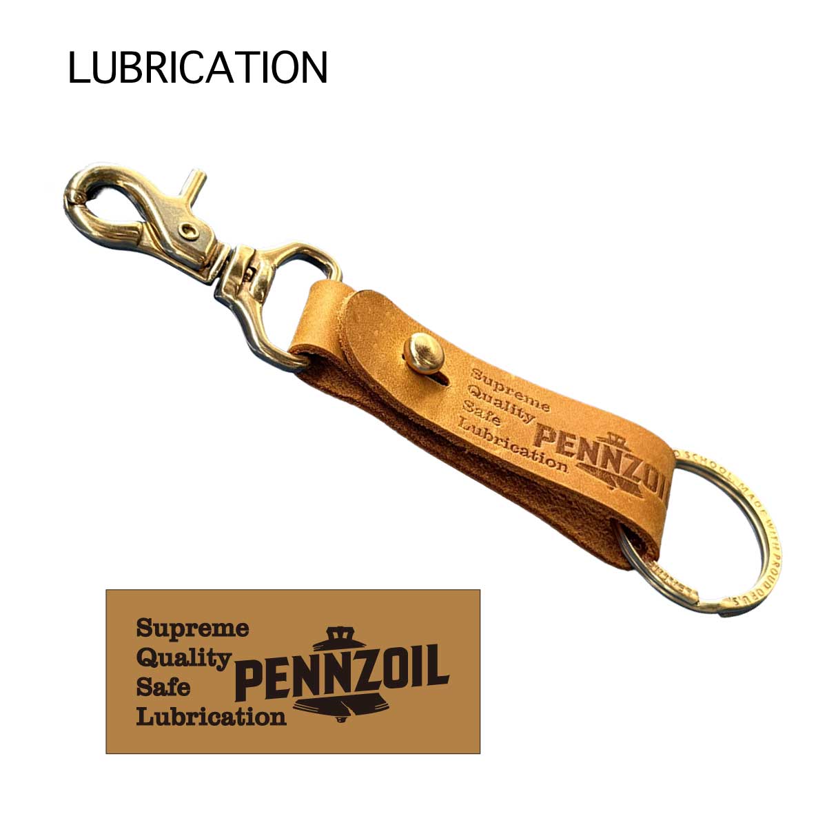 ■S.H.O ENTER PRISE（ショー・エンタープライズ）■■2026SS　新作■　レザーベルトループキーリング　LUBRICATION