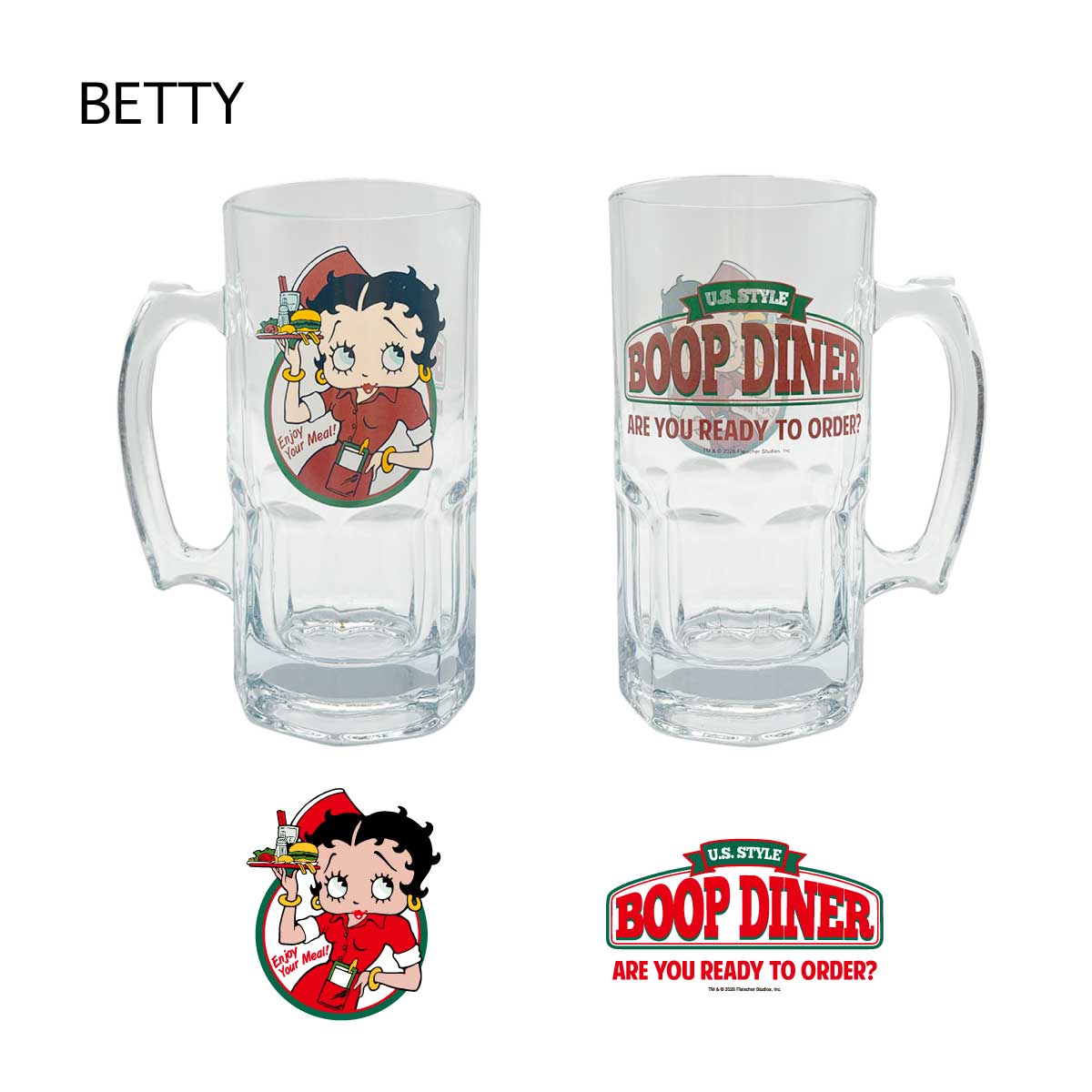 ■S.H.O ENTER PRISE（ショー・エンタープライズ）■■2026SS　新作■　BETTY BOOP　ラージグラスマグ