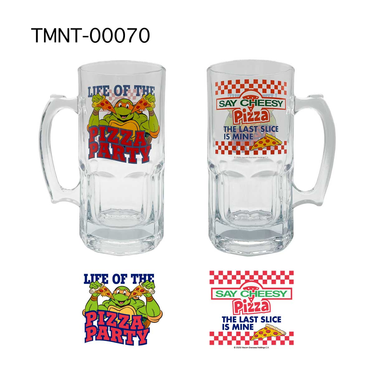 ■S.H.O ENTER PRISE（ショー・エンタープライズ）■■2026SS　新作■　Teenage Mutant Ninja Turtles　ラージグラスマグ　TMNT-00070