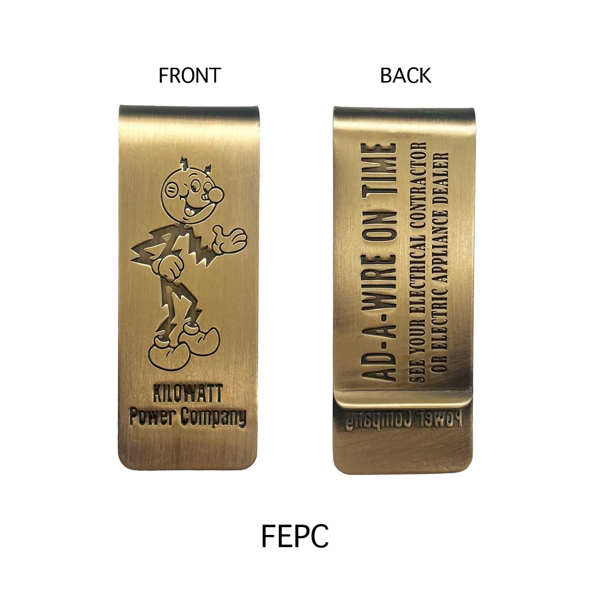 ■S.H.O ENTER PRISE（ショー・エンタープライズ）■■2026SS　新作■　真鍮製マネークリップ　FEPC