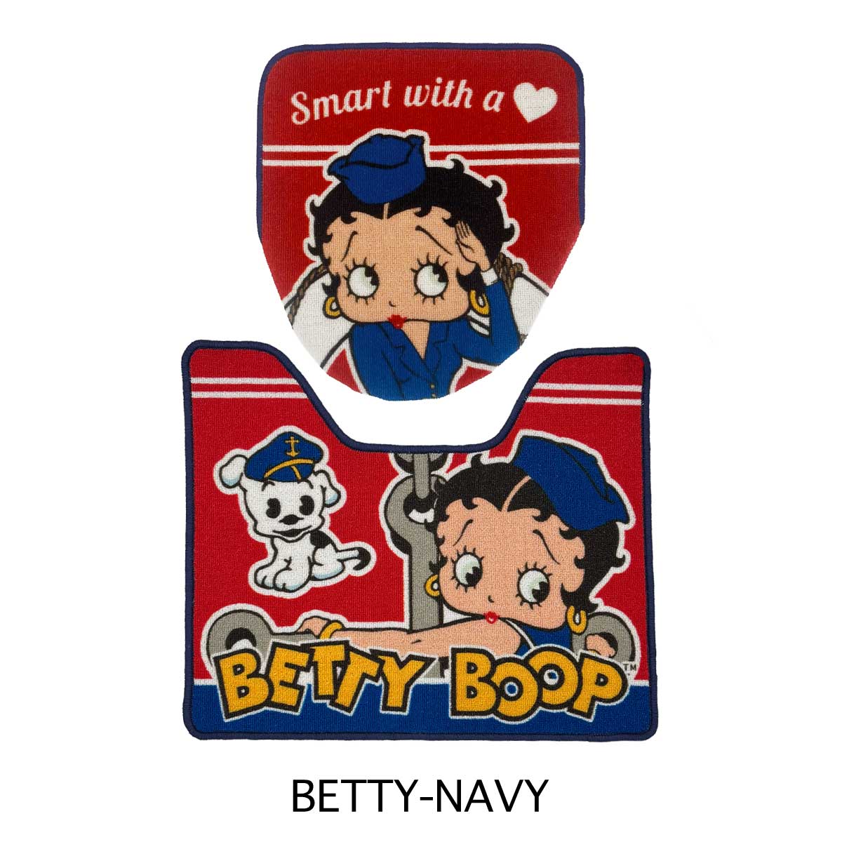 ■S.H.O ENTER PRISE（ショー・エンタープライズ）■■2026SS　新作■　BETTY BOOP　トイレマット&蓋カバー　BT-NAVY