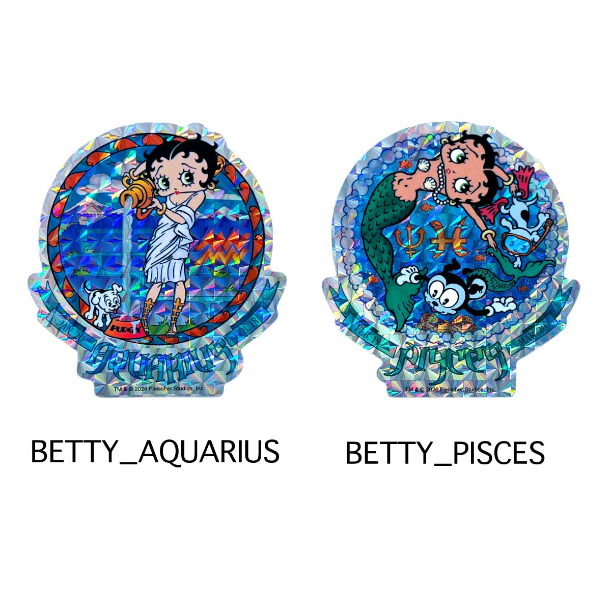 ■S.H.O ENTER PRISE（ショー・エンタープライズ）■■2026SS　新作■　BETTY BOOP　プリズム星座ステッカー
