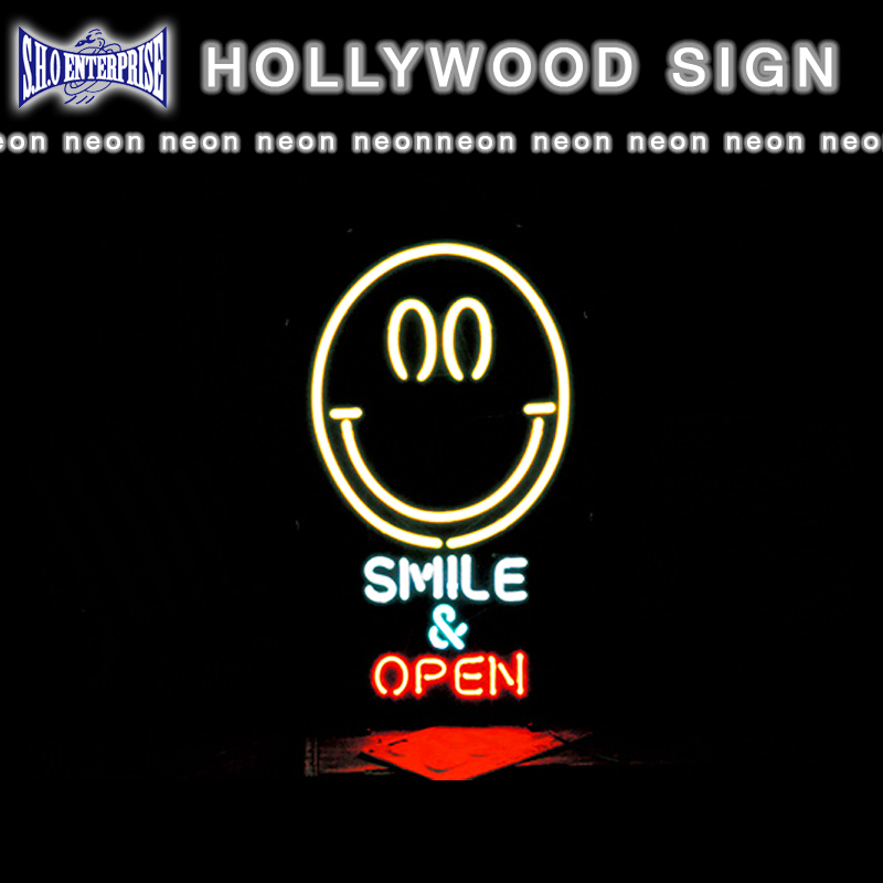 ■S.H.O ENTER PRISE（ショー・エンタープライズ）■【送料券購入対象商品】ネオンサイン　SMILE & OPEN