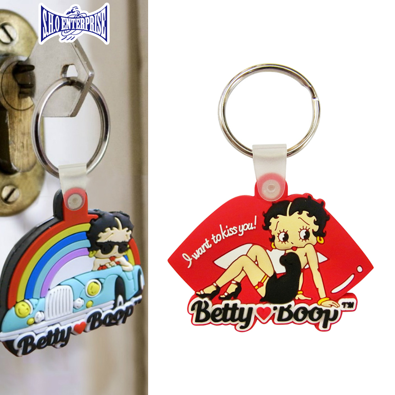 ■S.H.O ENTER PRISE（ショー・エンタープライズ）■　BETTY BOOP　ラバーキーホルダー　KH06